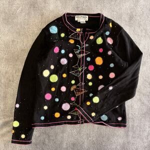 Vintage Embroidered Jack B Quick Sweater Cardigan